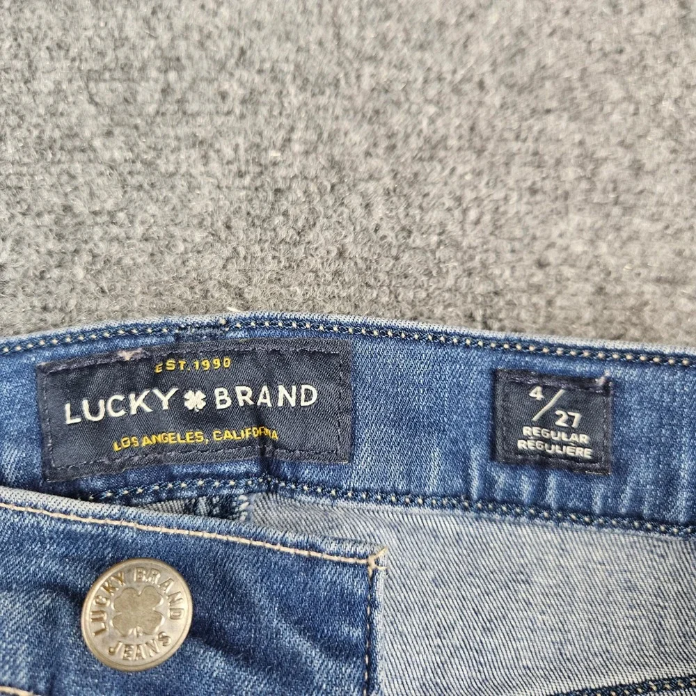 Lucky Brand‎ Bridgette Skinny Jeans Womens 4/27 Medium Wash High Rise Denim